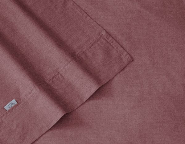 Embre Linen Look Washed Cotton SHEET SET - Image 8