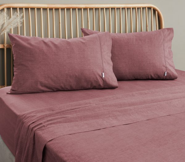 Embre Linen Look Washed Cotton SHEET SET - Image 7