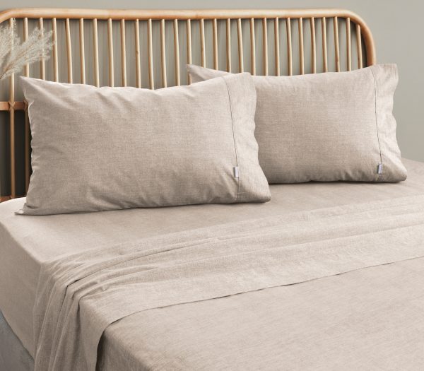 Embre Linen Look Washed Cotton SHEET SET - Image 4