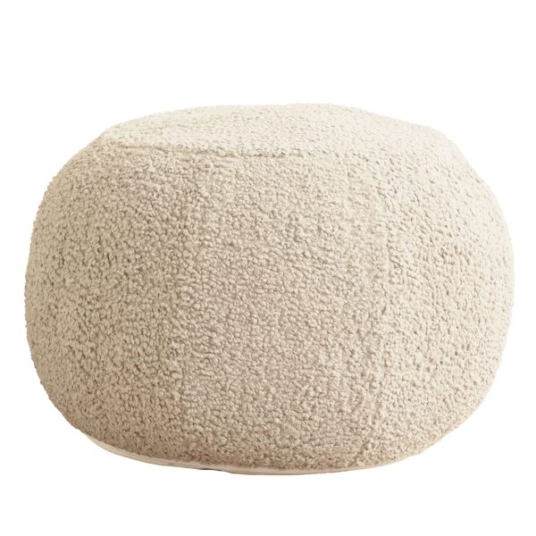 Round Boucle Pouffe
