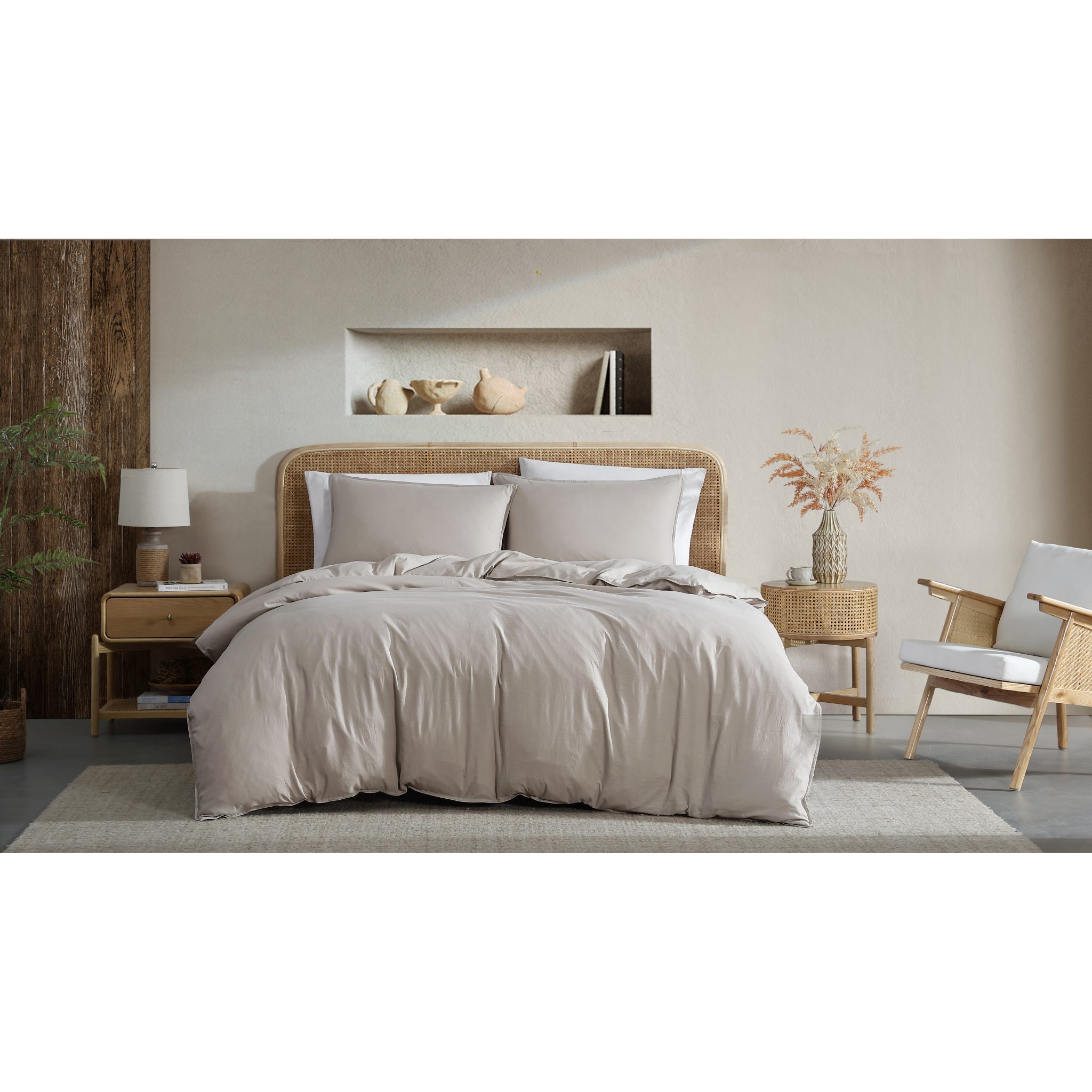 VINTAGE WASHED QUILT COVER SET - Image 7