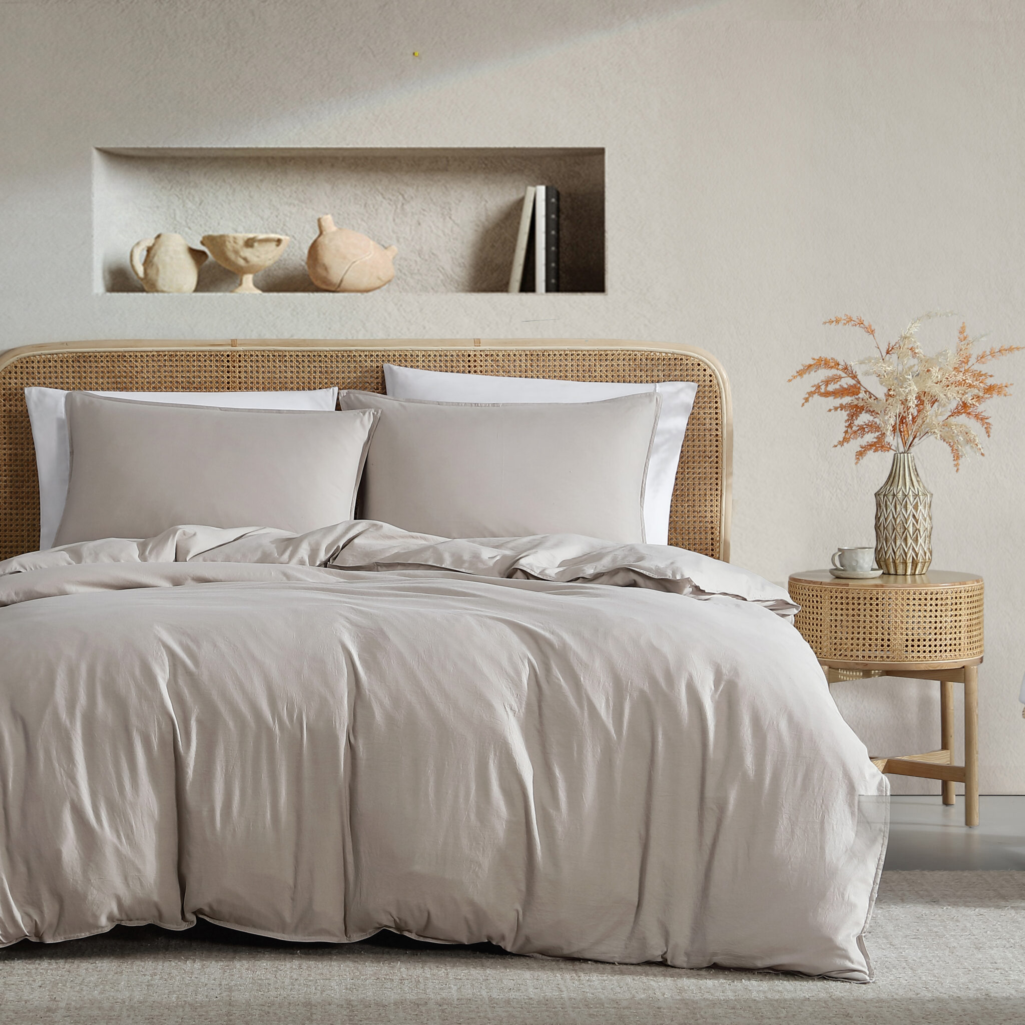 VINTAGE WASHED QUILT COVER SET - Image 7