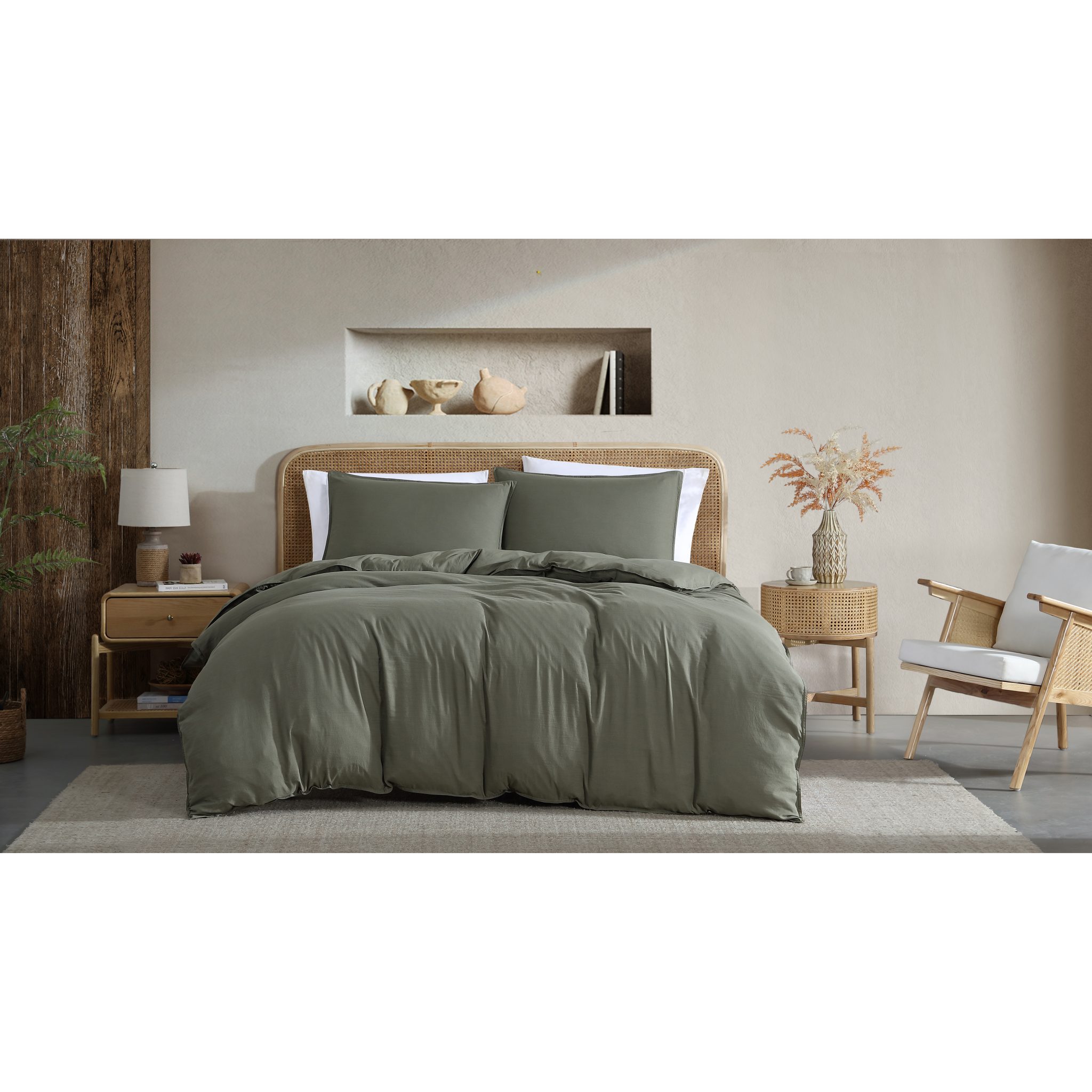 VINTAGE WASHED QUILT COVER SET