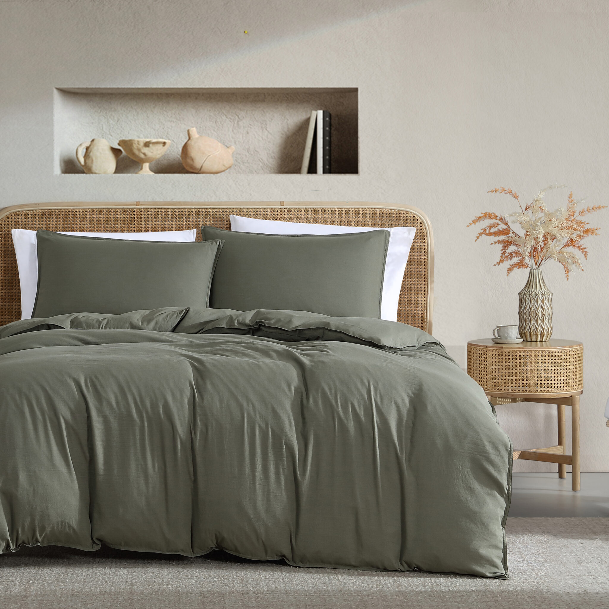 VINTAGE WASHED QUILT COVER SET