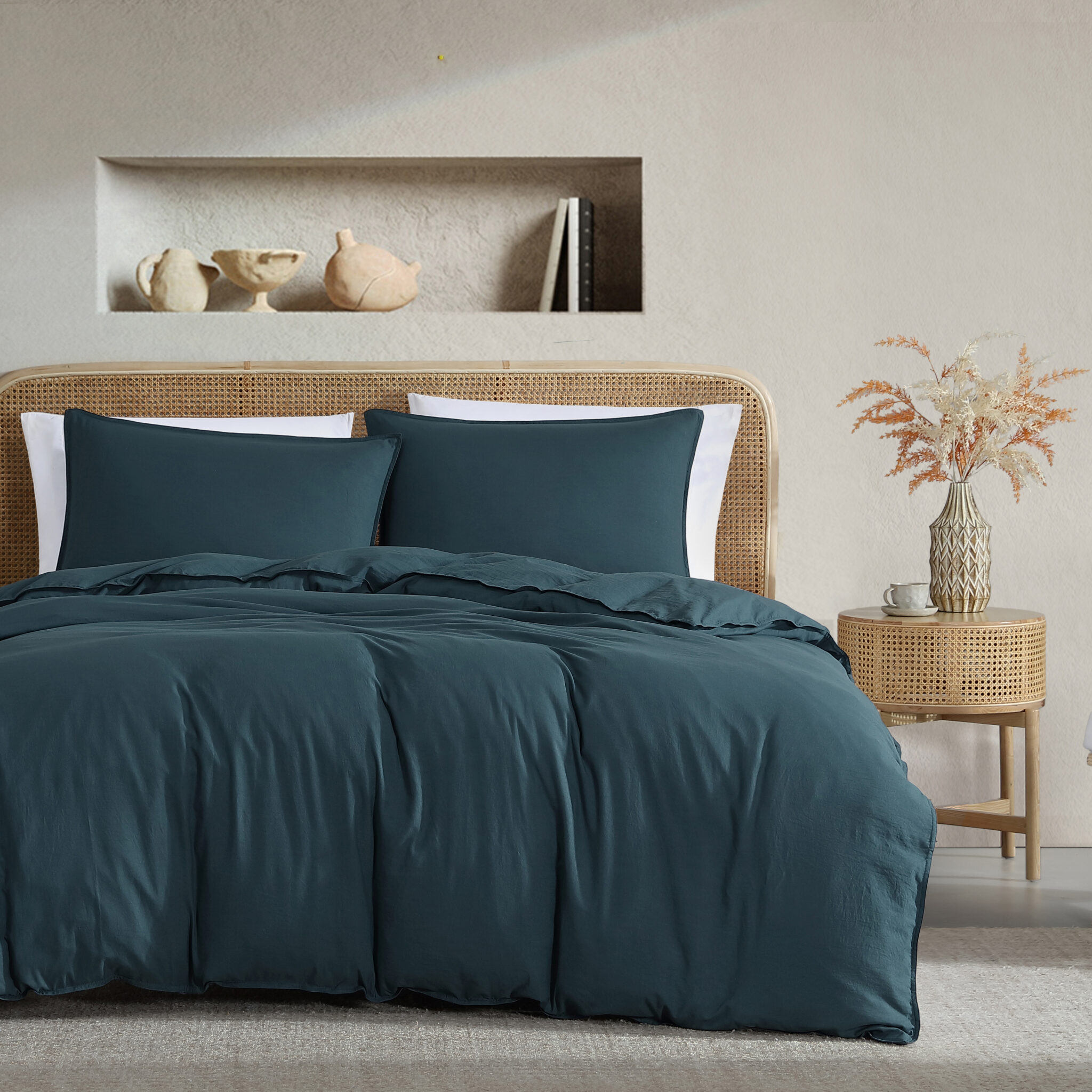VINTAGE WASHED QUILT COVER SET - Image 3