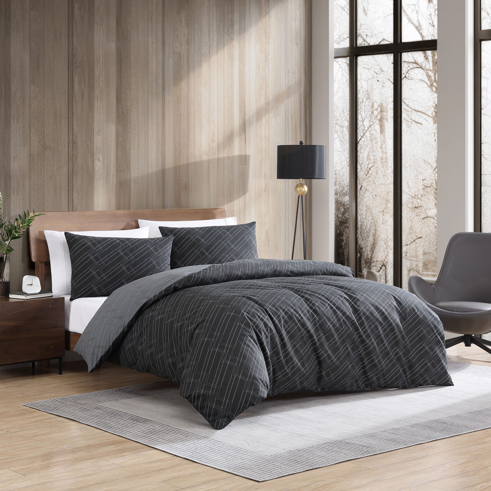 DIAGONAL STITCH QUILT COVER SET - Image 2