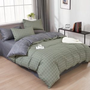 Harlan QUILT COVER SET IN GREY