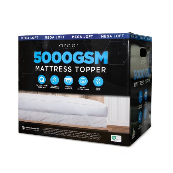 5000GSM BALL FIBRE MATTRESS TOPPER - Image 4