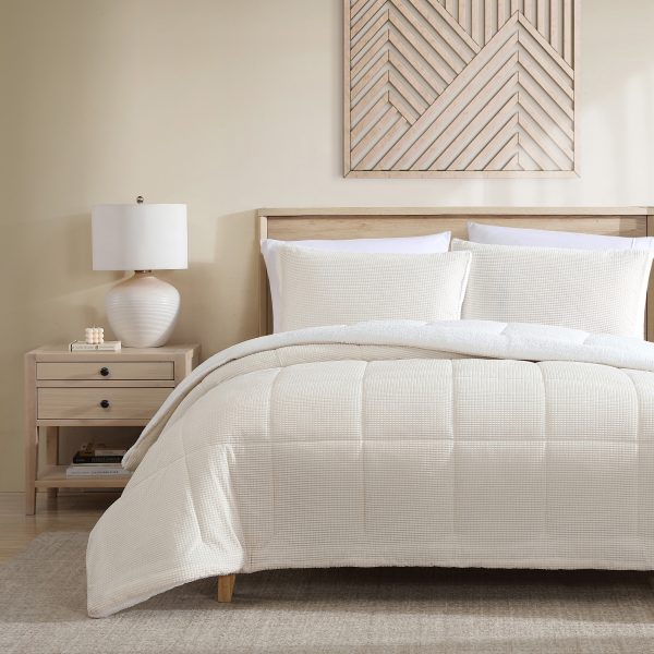 AVALON FAUX FUR SHERPA 3PC COMFORTER SET 