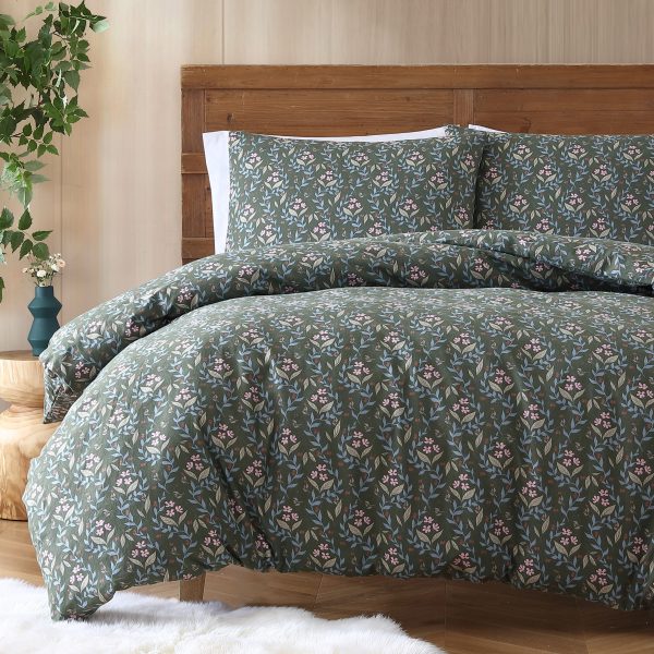 DITSY FLANNELETTE QUILT COVER SET