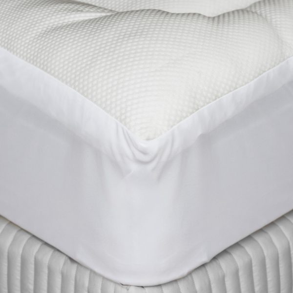 1800GSM REVERSIBLE MICROFIBRE MATTRESS TOPPER - Image 3