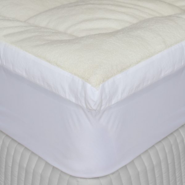 1800GSM REVERSIBLE MICROFIBRE MATTRESS TOPPER - Image 5