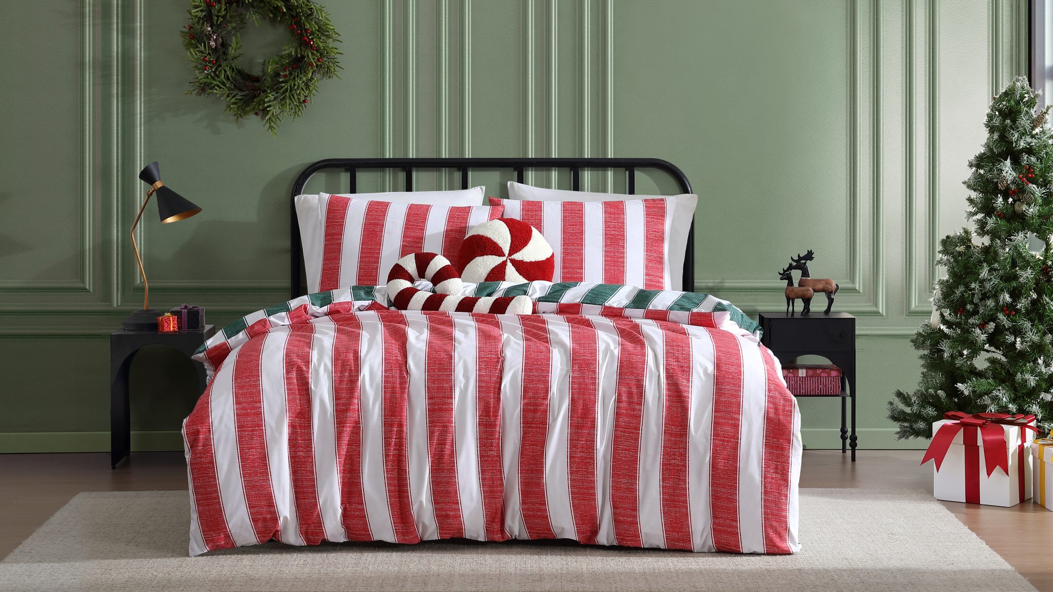 CANDY STRIPE QUILT COVER SET