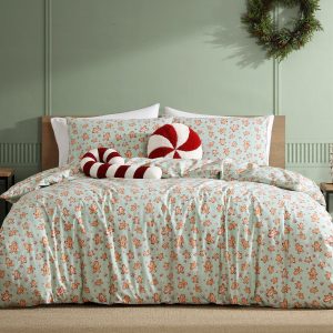 GINGERBREAD MAN QUILT COVER SET