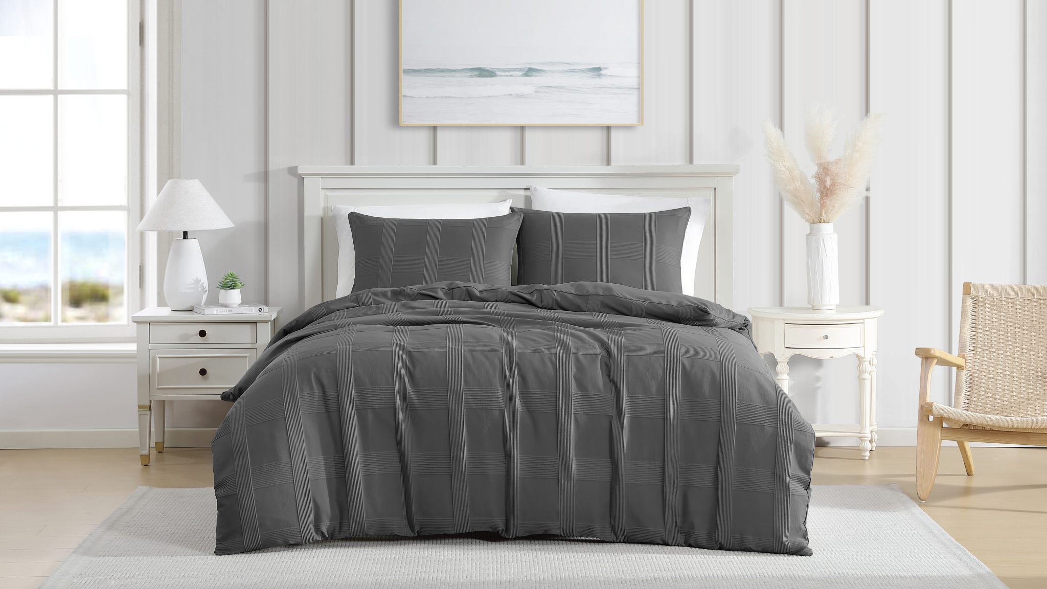 SHILOH TEXTURED QUILT COVER SET