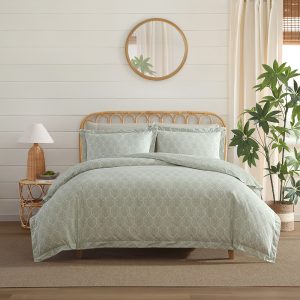 TOMMY BAHAMA LINE PALMS QUILT COVER SET