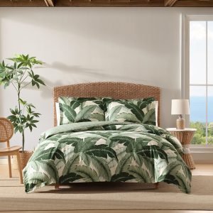 TOMMY BAHAMA VINATGE PALM QUILT COVER SET