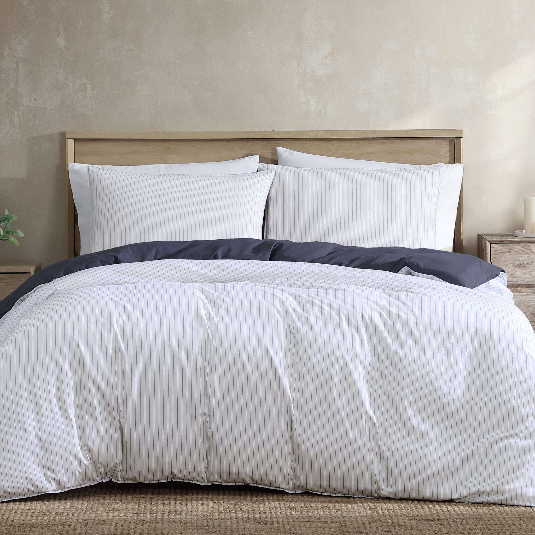 KAHN STRIPE QUILT COVER SET