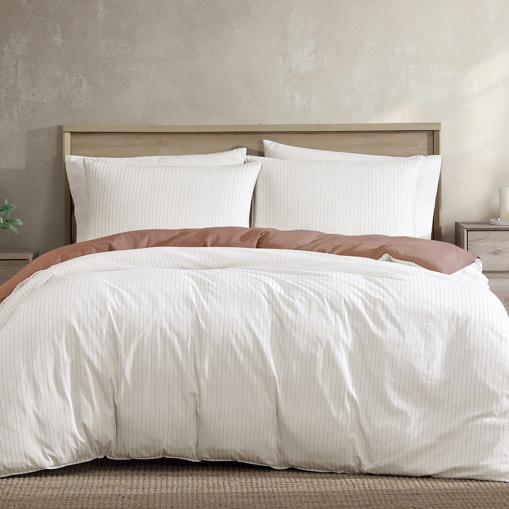 KAHN STRIPE QUILT COVER SET