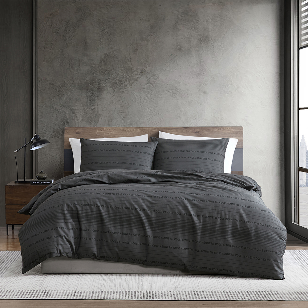 SOHO LOGO STRIPE QUILT COVER SET