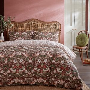 STRAWBERRY THIEF AUTUMN QUILT COVER SET